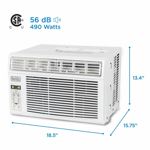 BLACK+DECKER® 6000 BTU Window Air Conditioner with Remote Perspective: right