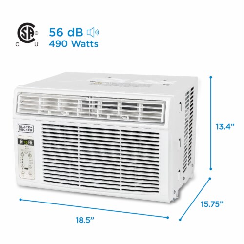 BLACK+DECKER® 6000 BTU Window Air Conditioner with Remote Perspective: right