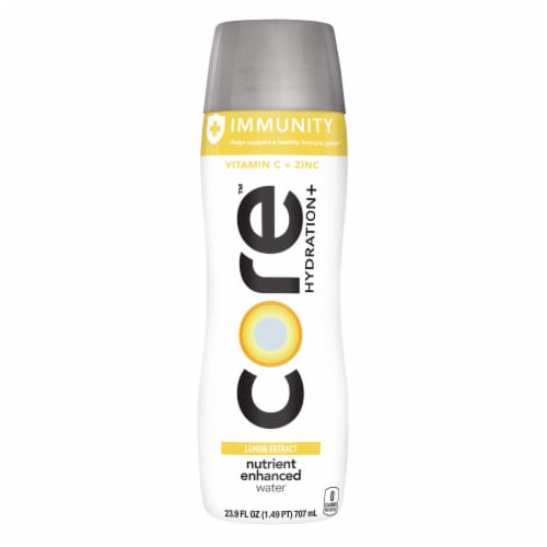 Core Hydration Immunity Enhanced Bottled Water Perspective: right
