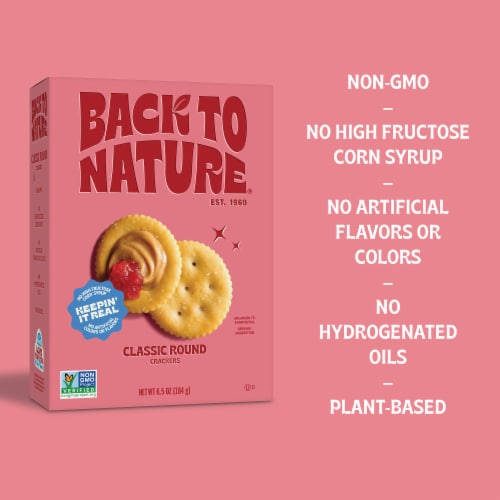 Back to Nature Classic Round Crackers Perspective: right