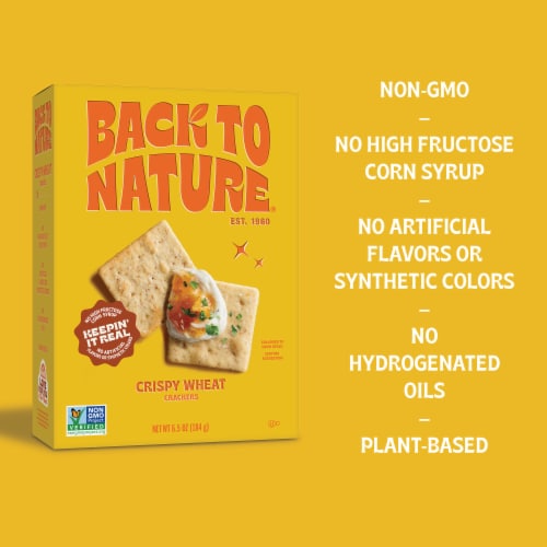 Back to Nature Crispy Wheat Crackers Perspective: right