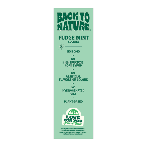 Back to Nature® Fudge Mint Cookies Perspective: right