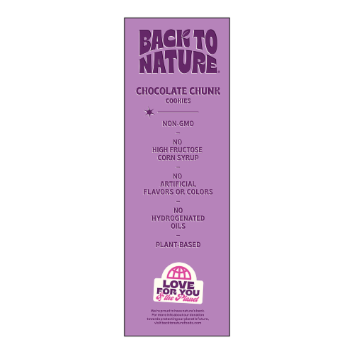 Back to Nature® Chocolate Chunk Cookies Perspective: right