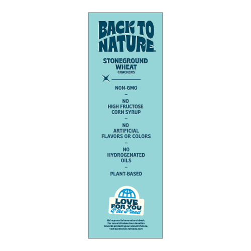 Back to Nature® Original Stoneground Wheat Crackers Perspective: right