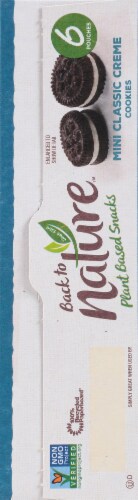 Back to Nature™ Plant Based Mini Classic Creme Cookies Perspective: right