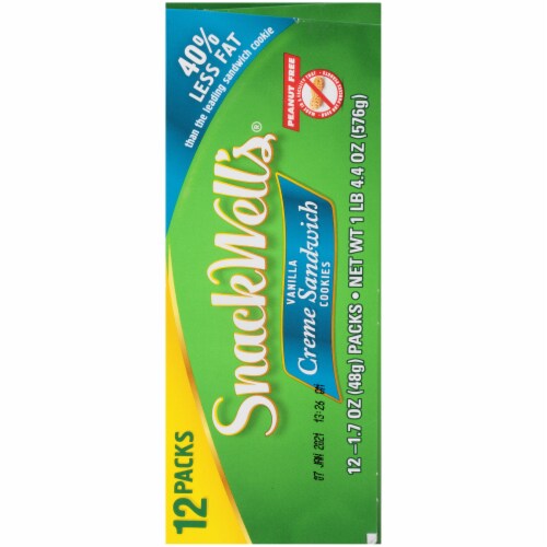 Snackwell's Vanilla Cream Sandwich Cookies Perspective: right