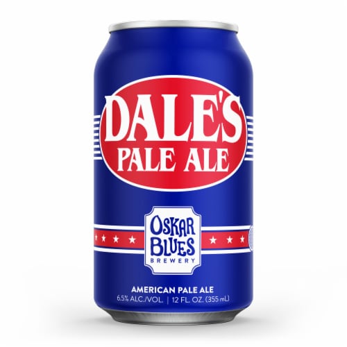 Oskar Blues Brewery Dale's Pale Ale Beer Perspective: right