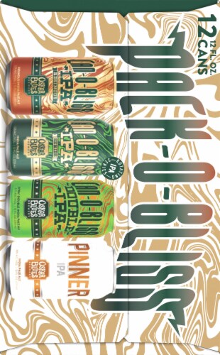 Oskar Blues Brewery Pack-O-Bliss Mixed IPA Pack Perspective: right