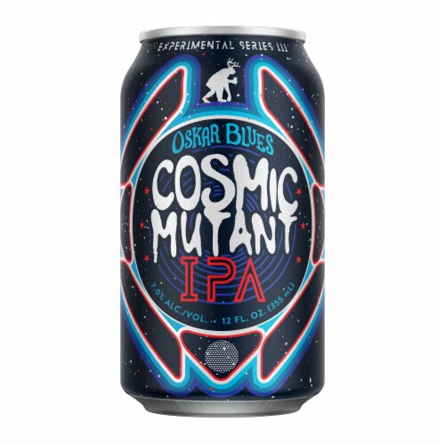 Oskar Blues Cosmic Mutant IPA Beer Perspective: right