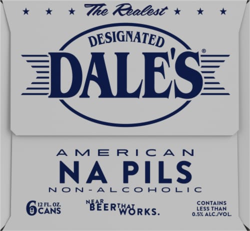 Dale's Designated Dale's® Non-Alcoholic American NA Pils Perspective: right