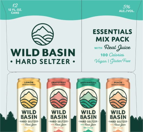 Oskar Blues Brewery Wild Basin Essentials Hard Seltzer Variety Pack Perspective: right