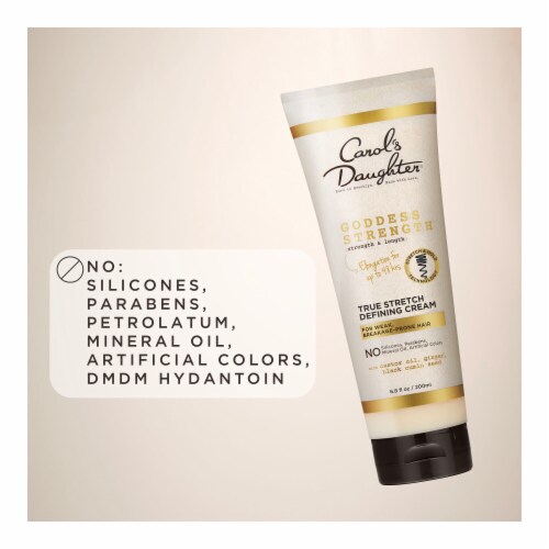 Carol's Daughter Goddess Strength True Stretch Defining Curl Cream For Weak, Breakage Prone Hair Perspective: right