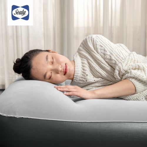 Sealy Tritech Queen Sized 16 Air Mattress Bed 2 Person w/Built-In AC Pump & Bag Perspective: right