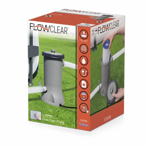 Bestway 58384E Flowclear 530 GPH Filter Pump for Above Ground Swimming Pool, 1 Piece - Kroger Bestway 58384E Flowclear 530 GPH Filter Pump for Above Ground Swimming Pool, 1 Piece - Kroger
