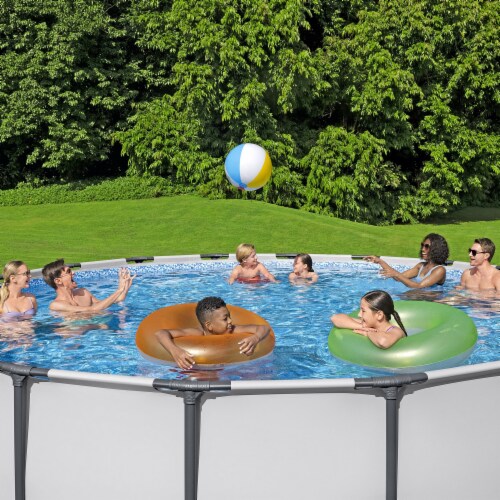 Bestway Steel Pro MAX 18'x48 Round Above Ground Swimming Pool with Pump
