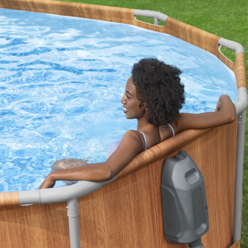 Bestway Power Steel Comfort Jet 20 Foot x 48 Inch Oval Above Ground