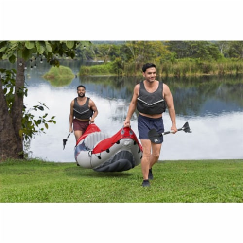 Bestway Hydro-Force Rapid X2 Inflatable 2 Person Kayak Outdoor Water Sport Set Perspective: right