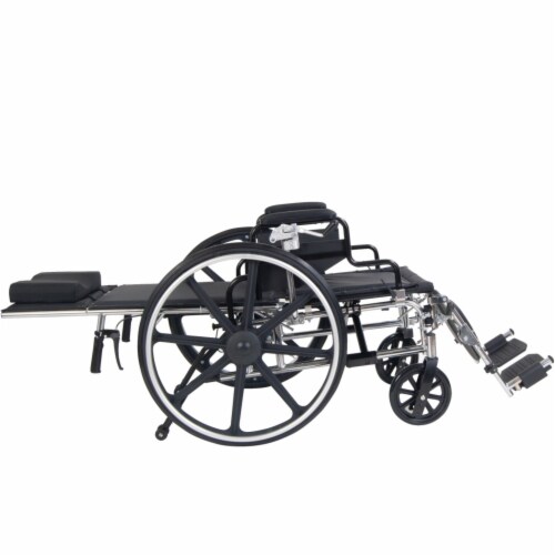 Drive Medical Viper Plus GT Full Reclining Wheelchair, Desk Arms, 16-Inch Seat Width Perspective: right