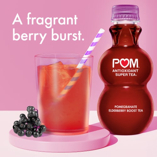 POM Wonderful Super Tea, Pomegranate Elderberry Boost Tea, 12 Ounce Perspective: right