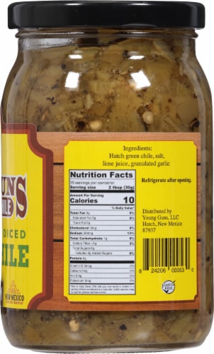 Young Guns Hatch Valley Flame Roasted Medium Diced Green Chiles Perspective: right