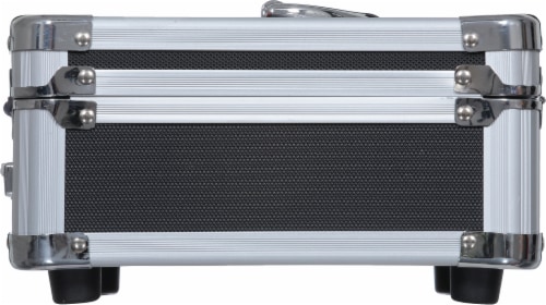 Vaultz® Locking Cash Box - Black/Silver Perspective: right