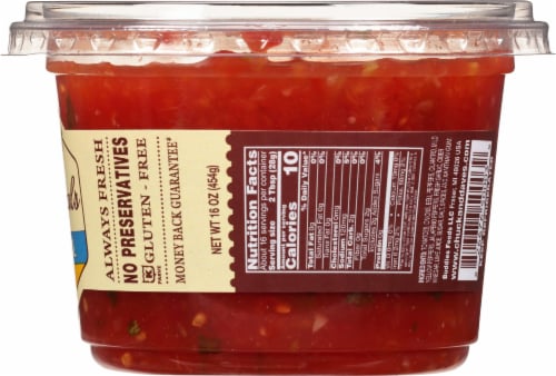 Chuck and Dave's Original Medium Salsa 16 oz Perspective: right