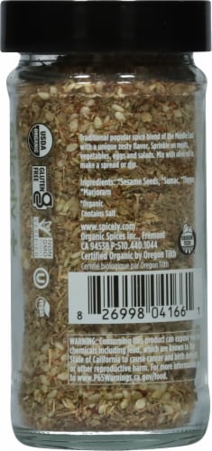 Spicely Organic Zaatar Seasoning Jar Perspective: right
