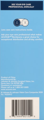 Acuvue™ Revitalens Multi-Purpose Disinfecting Contact Lens Solution Perspective: right