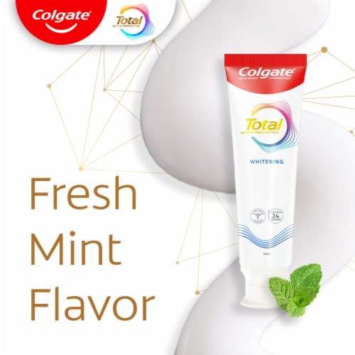 Colgate Total Active Prevention Whitening Toothpaste Double Pack in Mint Perspective: right