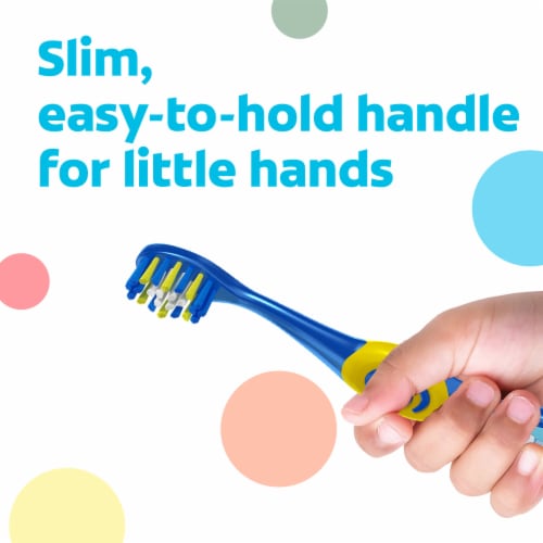 Colgate Bluey Toothbrushes for Kids with Extra Soft Bristles and Suction Cup Perspective: right