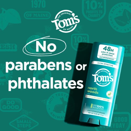 Tom’s of Maine North Woods Antiperspirant for Men and Women With Recycled Aluminum Perspective: right