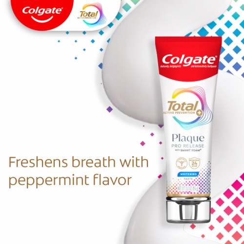 Colgate Total Plaque Pro Release Whitening Toothpaste Perspective: right