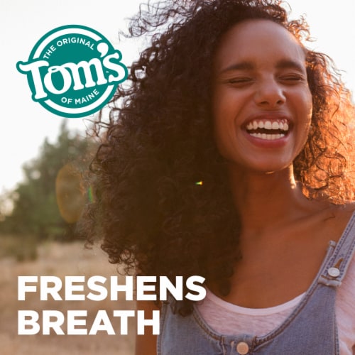 Tom’s of Maine Botanically Bright Toothpaste Fluoride Free in Peppermint Perspective: right