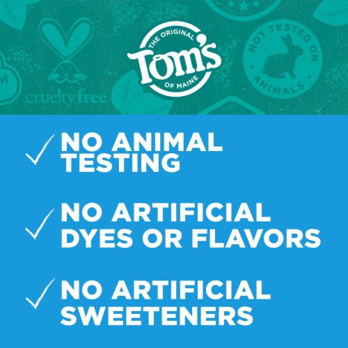 Tom’s of Maine Simply White Toothpaste Anti-Cavity with Fluoride in Clean Mint Perspective: right
