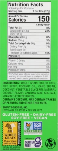 Bobo's Coconut Oat Bites Bars Perspective: right