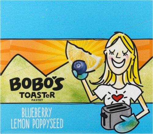 BoBo's Blueberry Lemon Poppyseed Toast'r Pastry 12 Count Perspective: right