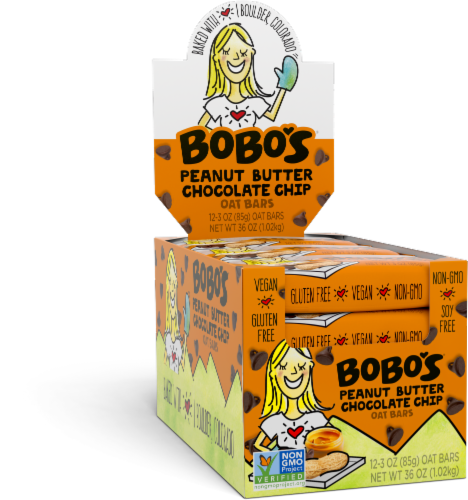 Bobo's® Peanut Butter Chocolate Chip Oat Bars Perspective: right