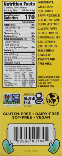 Bobo's® Lemon Poppyseed Oat Bars Perspective: right