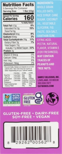 Bobo's® Fig Bars Perspective: right