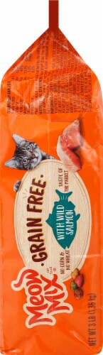 Meow Mix Grain Free with Wild Salmon Dry Cat Food Perspective: right