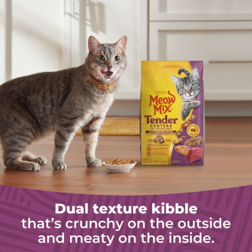 Meow Mix Tender Centers Dry Cat Food with Basted Bites, Chicken & Tuna Flavors Perspective: right