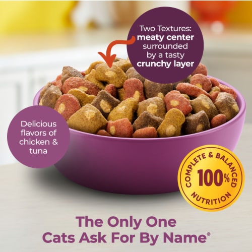 Meow Mix Tender Centers Dry Cat Food with Basted Bites, Chicken & Tuna Flavors Perspective: right