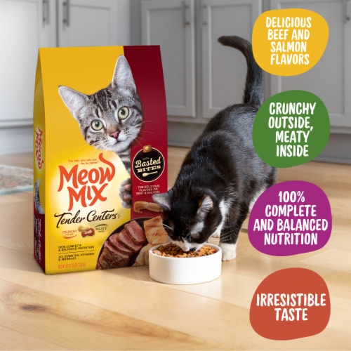 Meow Mix Tender Centers with Basted Bites Cat Food Perspective: right