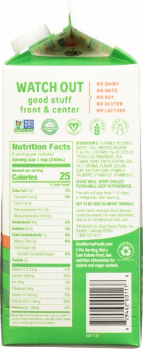 Good Karma® Unsweetened Flax Milk Perspective: right