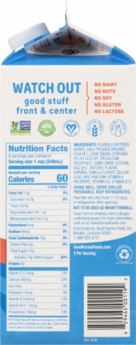 Good Karma Vanilla Flax Milk Perspective: right