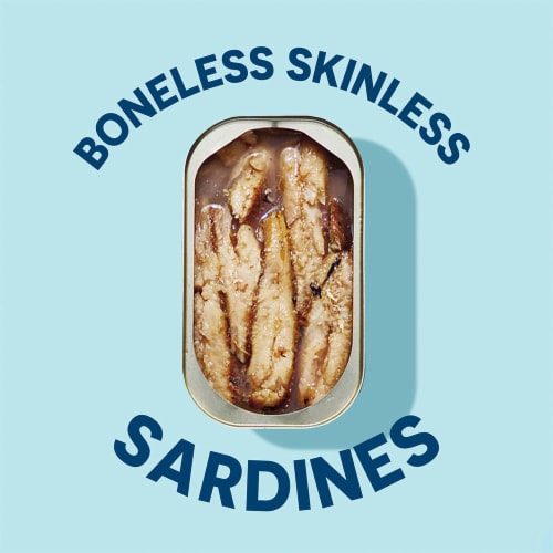 Wild Planet Wild Sardines Skinless & Boneless Fillets in Extra Virgin Olive Oil Perspective: right
