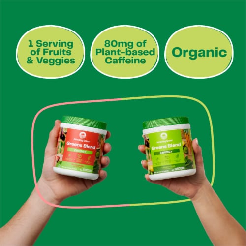 Amazing Grass® Greens Blend Lemon-Lime Energy Powder Supplement Perspective: right