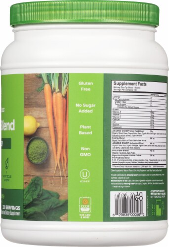 Amazing Grass Green Superfood Energy Drink Powder, Lemon Lime - 7.4 oz canister