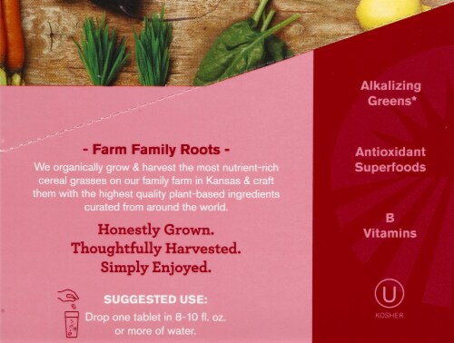 Amazing Grass® Green Superfood Hydrate Strawberry Lemonade Effervescent Greens Perspective: right