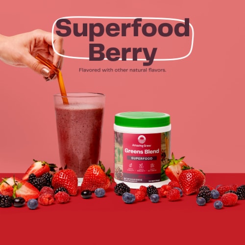 Amazing Grass® Greens Blend Berry Superfood Powder Perspective: right
